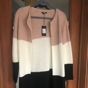 Charget color block long cardigan  NWT from Italy